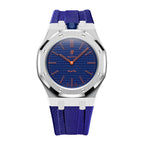 Stainless Steel & Rubber | 12:00 Crown | Navy Blue