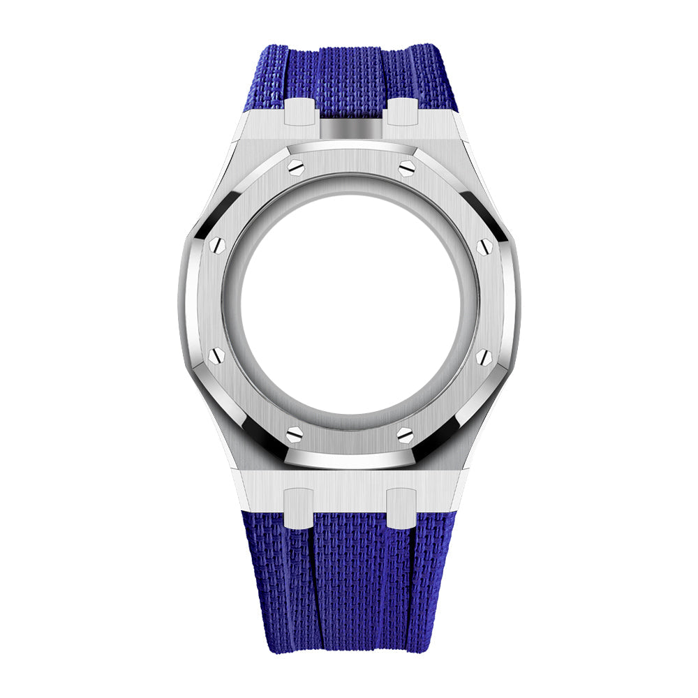 Stainless Steel & Rubber | 12:00 Crown | Navy Blue