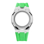 Stainless Steel & Rubber | 12:00 Crown | Green