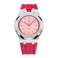 Stainless Steel Case & Rubber Strap | 12:00 Crown | Red