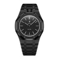 Stainless Steel Full Frame | 12:00 Crown | Black