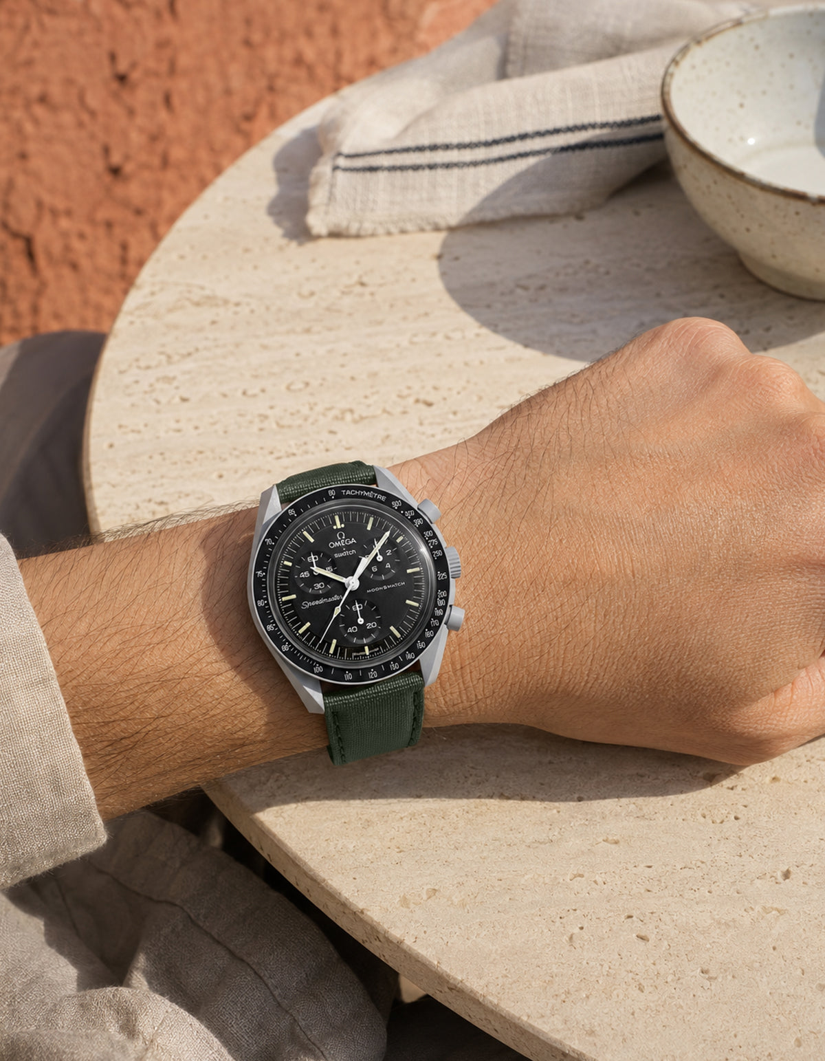 Moonswatch Leather Strap | Green