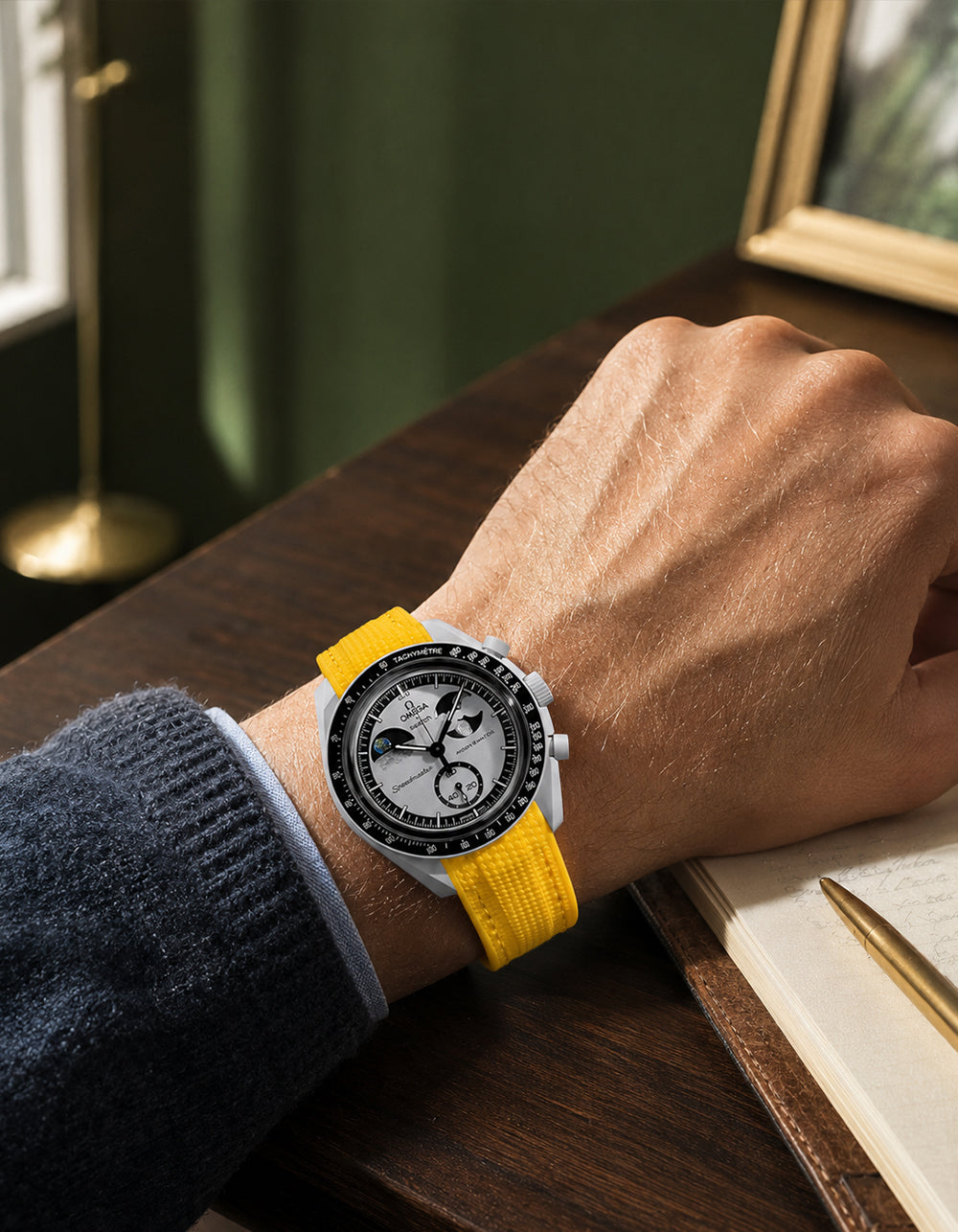 Moonswatch Vertech Rubber Strap | Yellow