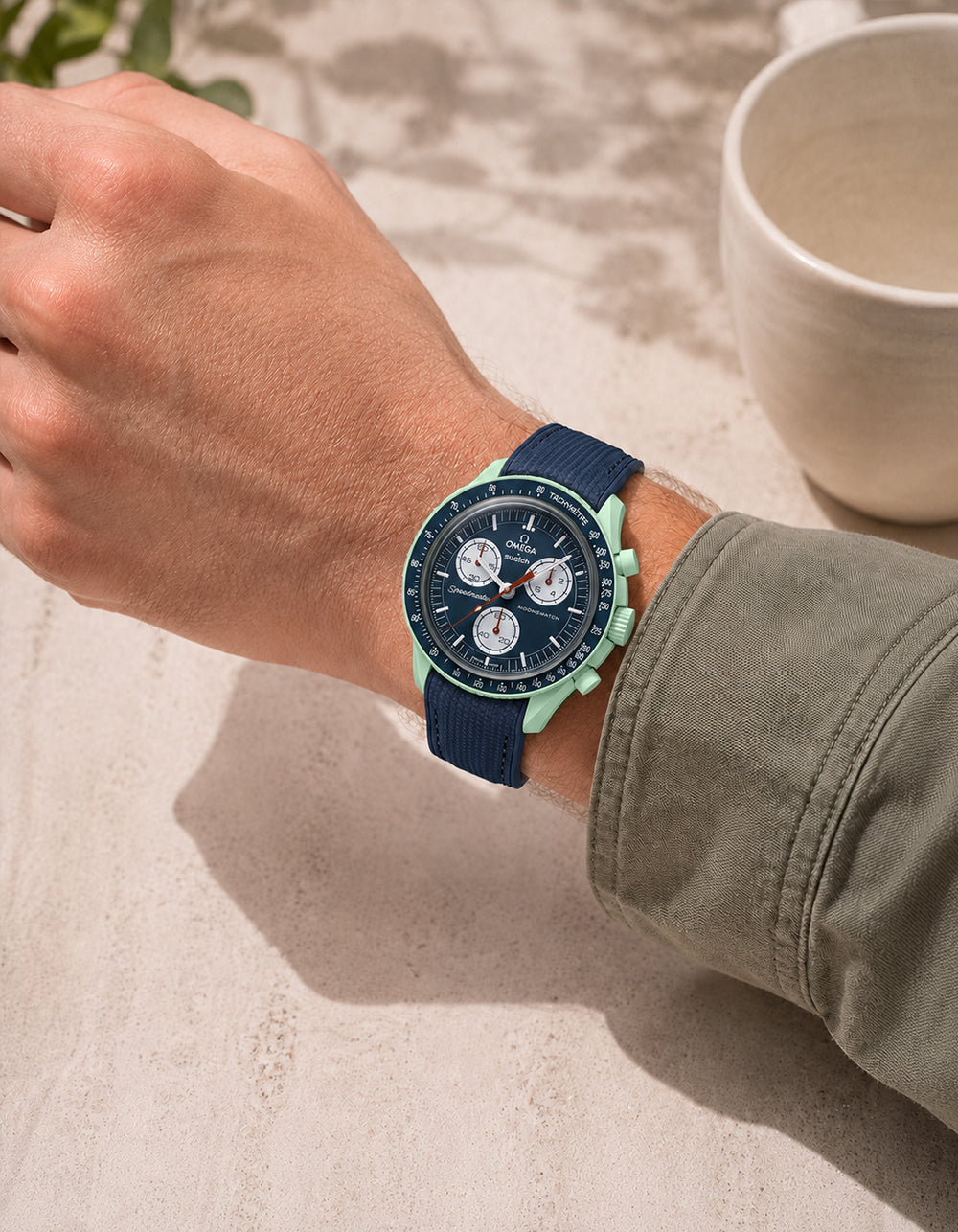 Moonswatch Vertech Rubber Strap | Dark Blue