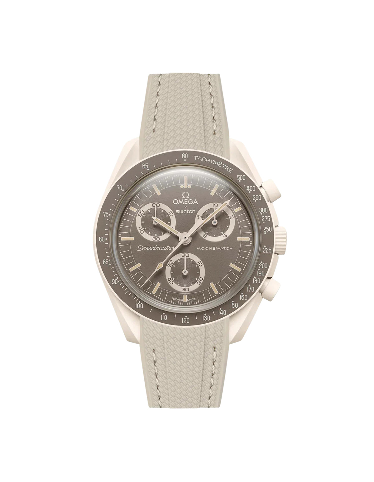 Moonswatch Vertech Rubber Strap | Beige
