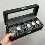 6 Slot Lockable Watch Display Box
