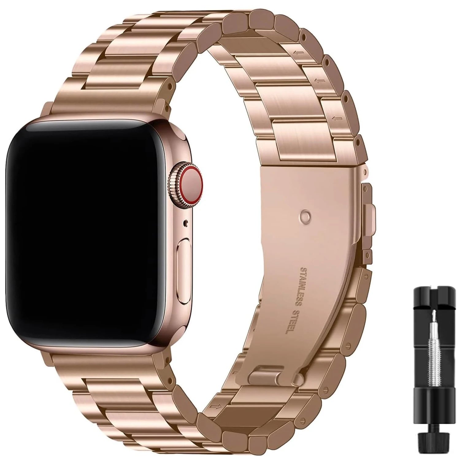 Stainless Steel Strap For Apple Watch Band Series 11/10/9/8/7/6/5/4/3/SE 3 Metal Bracelet For iWatch Ultra 3 49mm 45mm 44mm 46mm