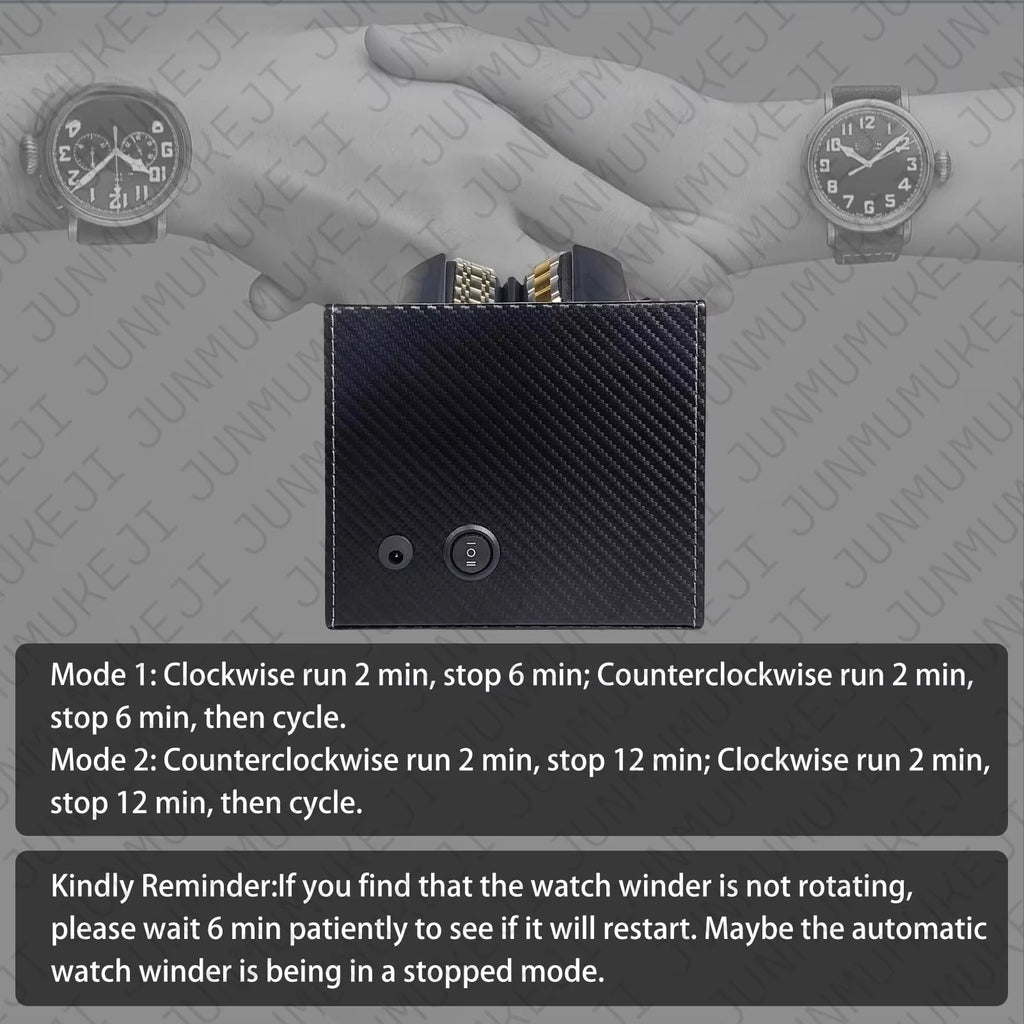 3 Piece Watch Winder Display for Automatic Watches