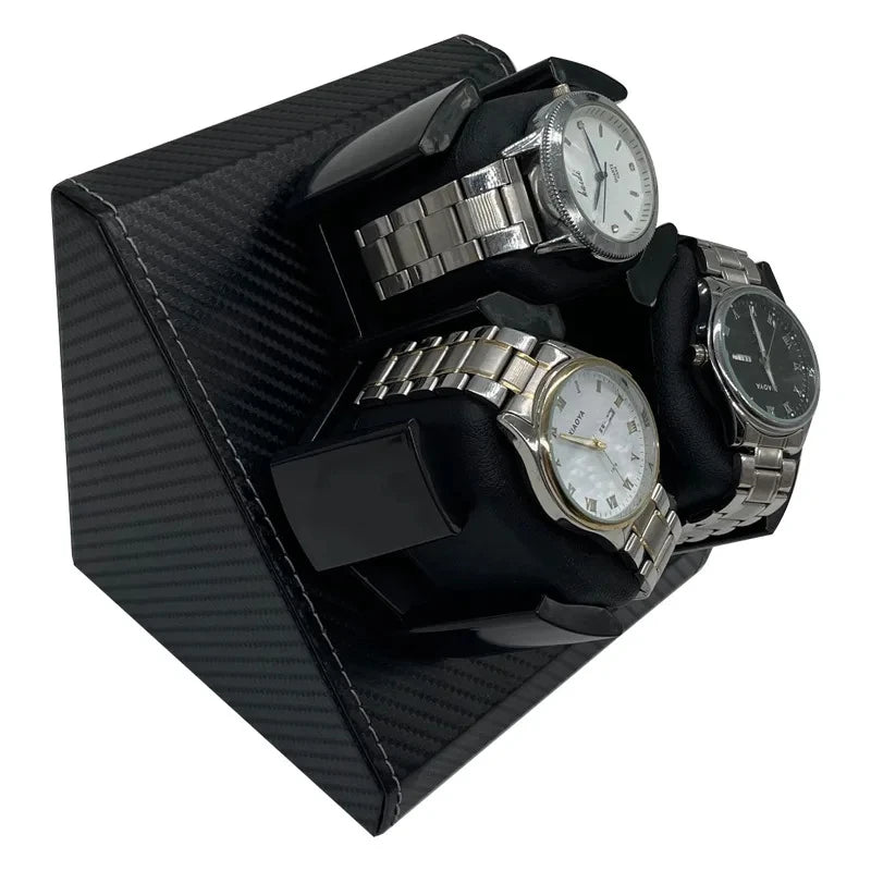 3 Piece Watch Winder Display for Automatic Watches