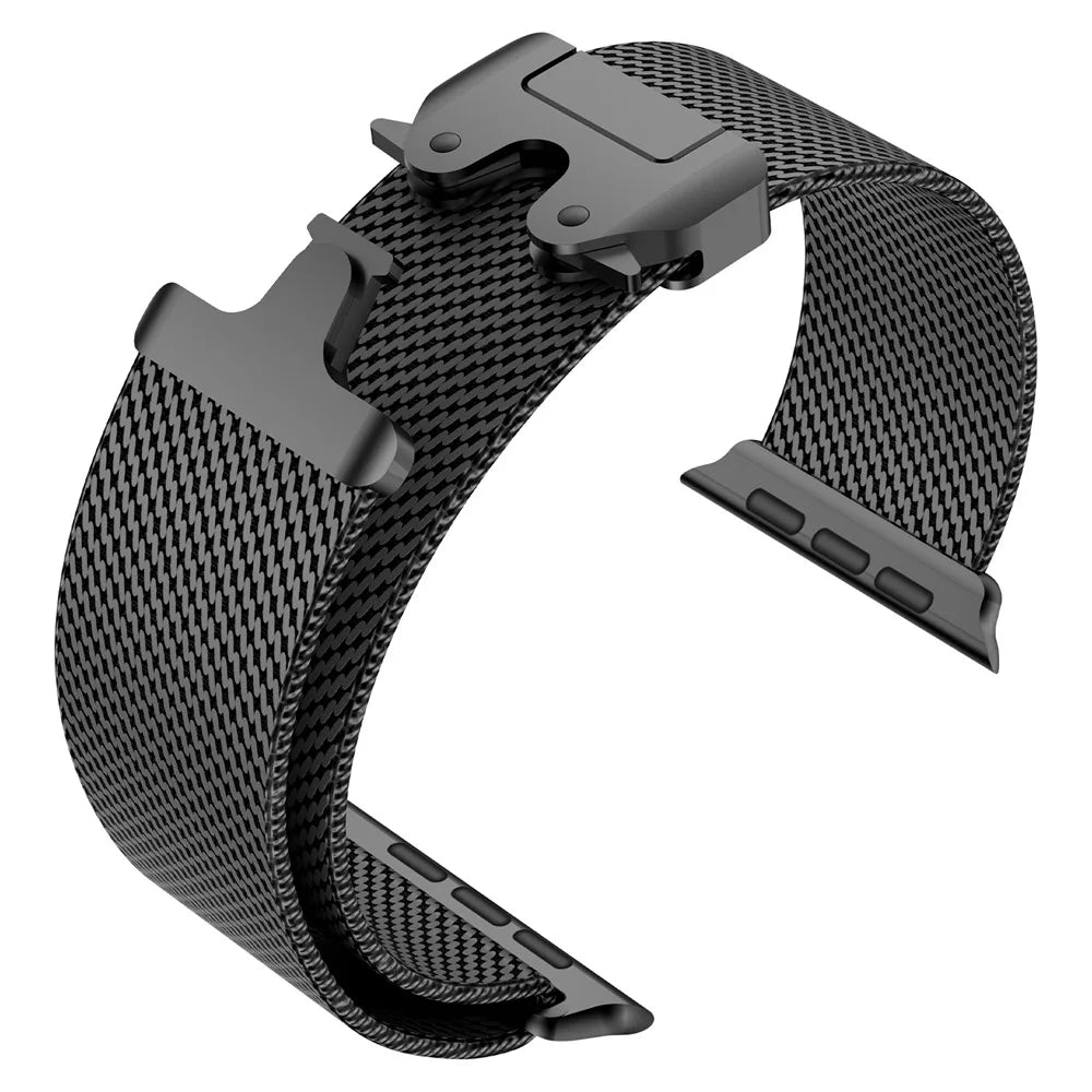 Milanese Loop Strap for Apple Watch Ultra 3 2 Band 49mm 45mm 46mm 44mm 42mm 41mm 40mm Correa Bracelet iWatch Series 11 10 SE 9 8
