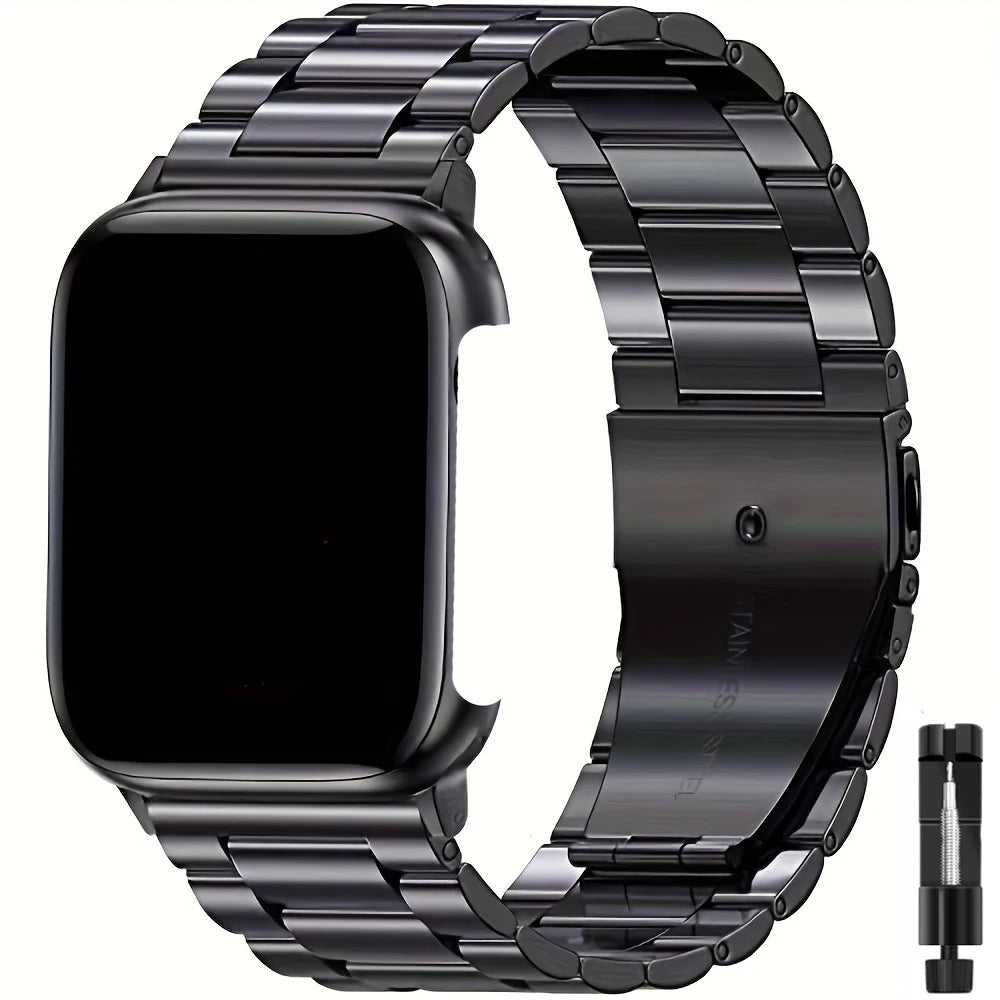 Stainless Steel Strap For Apple Watch Band Series 11/10/9/8/7/6/5/4/3/SE 3 Metal Bracelet For iWatch Ultra 3 49mm 45mm 44mm 46mm