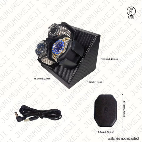 3 Piece Watch Winder Display for Automatic Watches