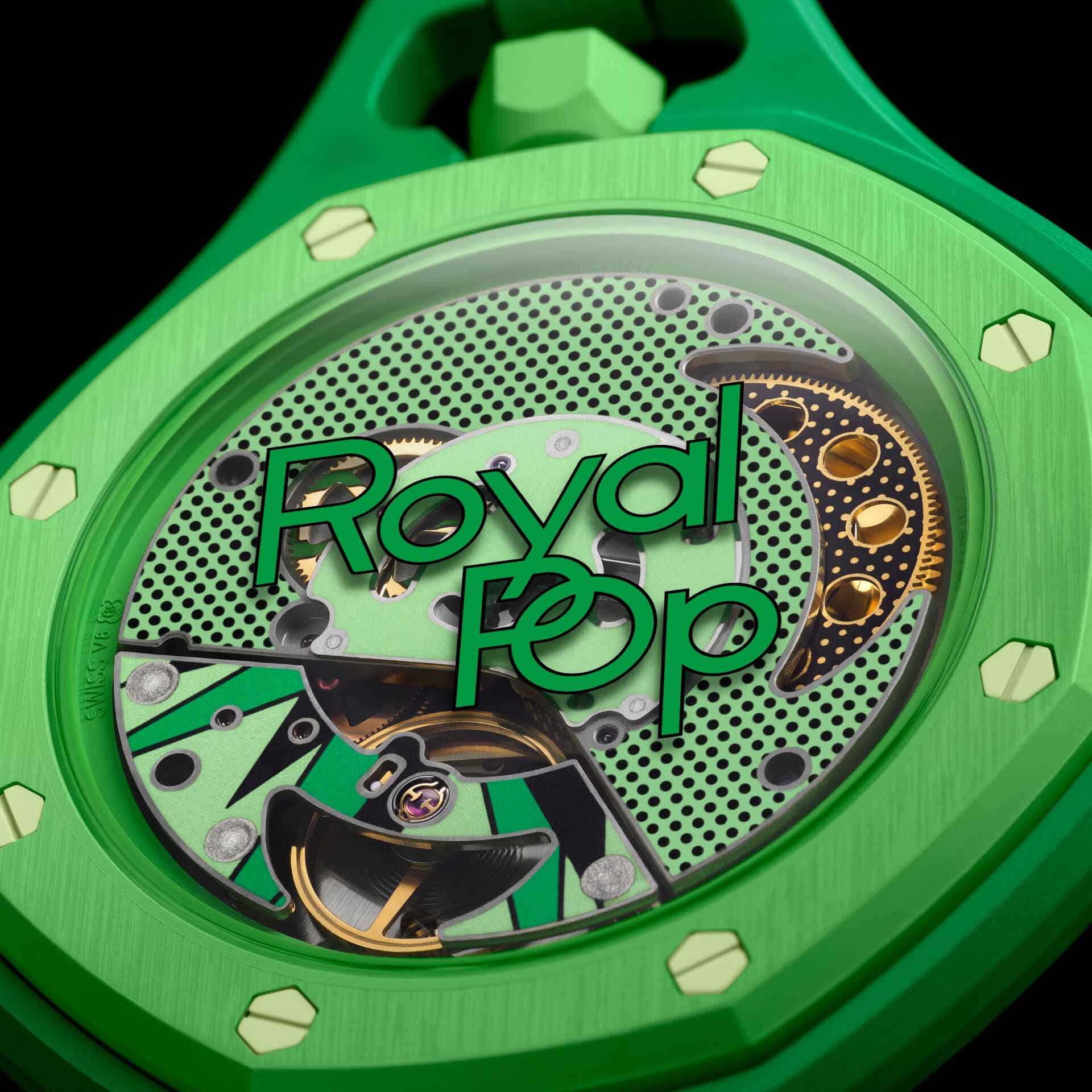 AP x Swatch  Pop GREEN EIGHT (送料込) Original GREEN EIGHT AP x Swatch Royal Pop – Popstraps Shop