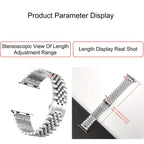 Stainless Steel Strap For Apple Watch Band Series 11/10/9/8/7/6/5/4/3/SE 3 Metal Bracelet For iWatch Ultra 3 49mm 45mm 44mm 46mm