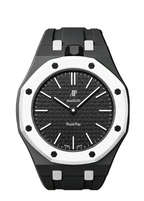 Ceramic Case + Silicone Strap | 12:00 Crown | Black