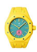 Ceramic Case + Silicone Strap | 3:00 Crown | Yellow