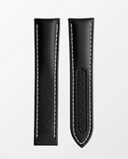 Moonswatch Leather Strap - Black & White