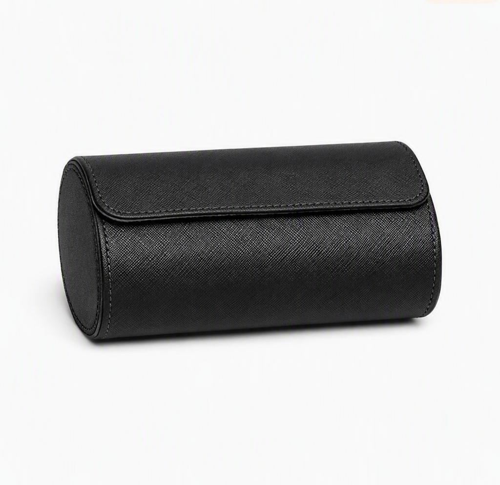 Beaumont 3-Watch Roll Case | Onyx Black