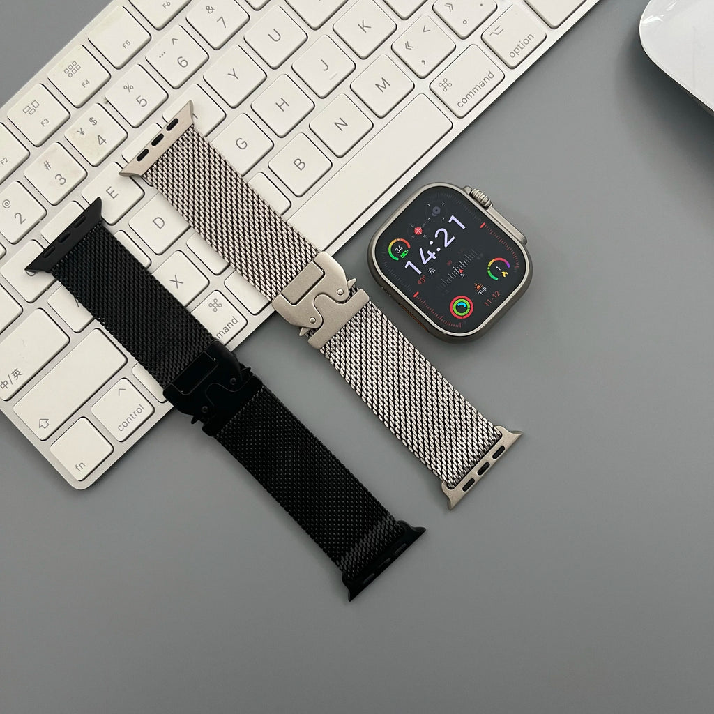 Milanese Loop Strap for Apple Watch Ultra 3 2 Band 49mm 45mm 46mm 44mm 42mm 41mm 40mm Correa Bracelet iWatch Series 11 10 SE 9 8