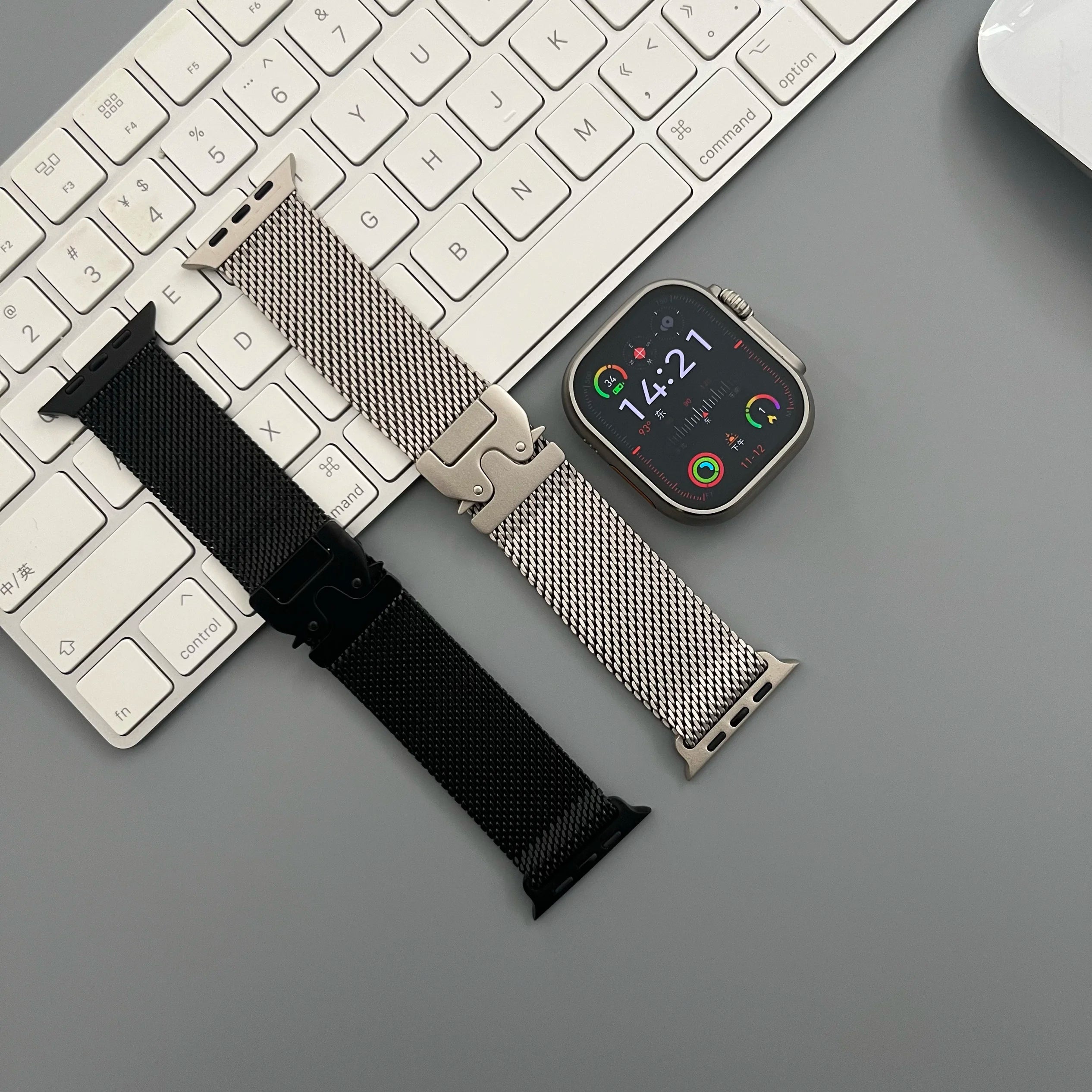 Milanese Loop Strap for Apple Watch Ultra 3 2 Band 49mm 45mm 46mm 44mm 42mm 41mm 40mm Correa Bracelet iWatch Series 11 10 SE 9 8