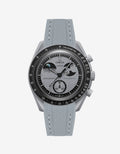 Moonswatch Curved Vertech Rubber Strap - Gray