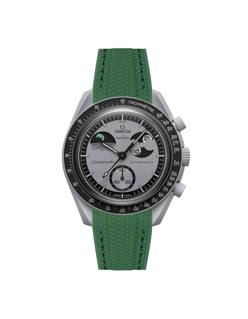 Moonswatch Vertech Rubber Strap | Forest Green