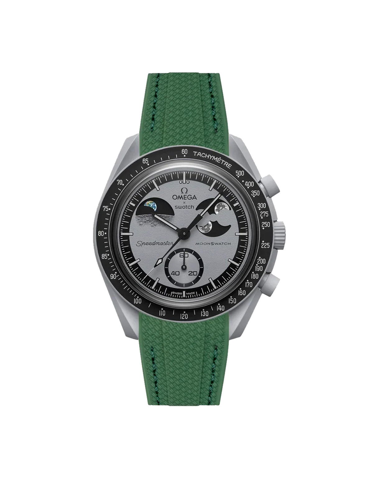 Moonswatch Vertech Rubber Strap | Forest Green