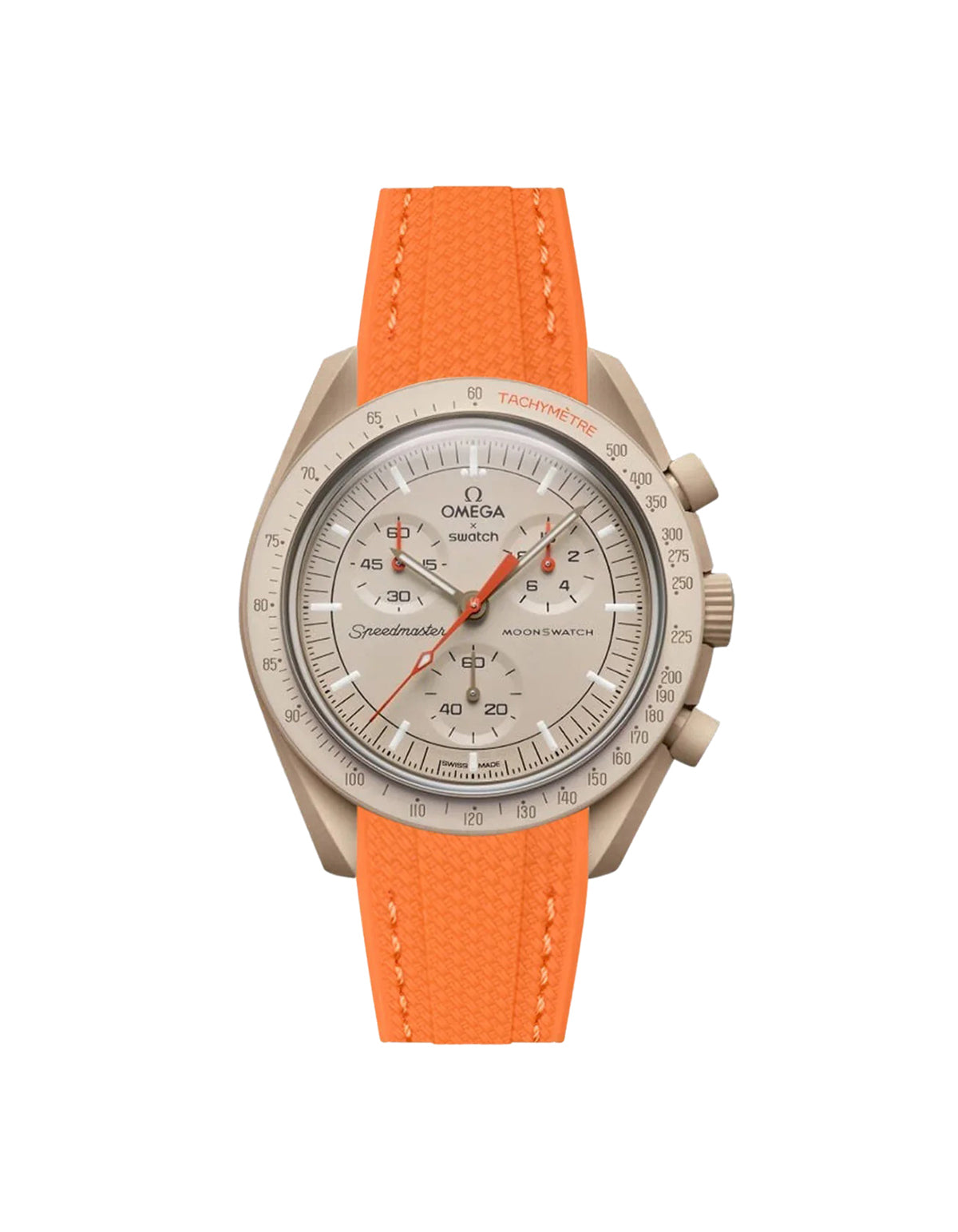 Moonswatch Vertech Rubber Strap | Orange