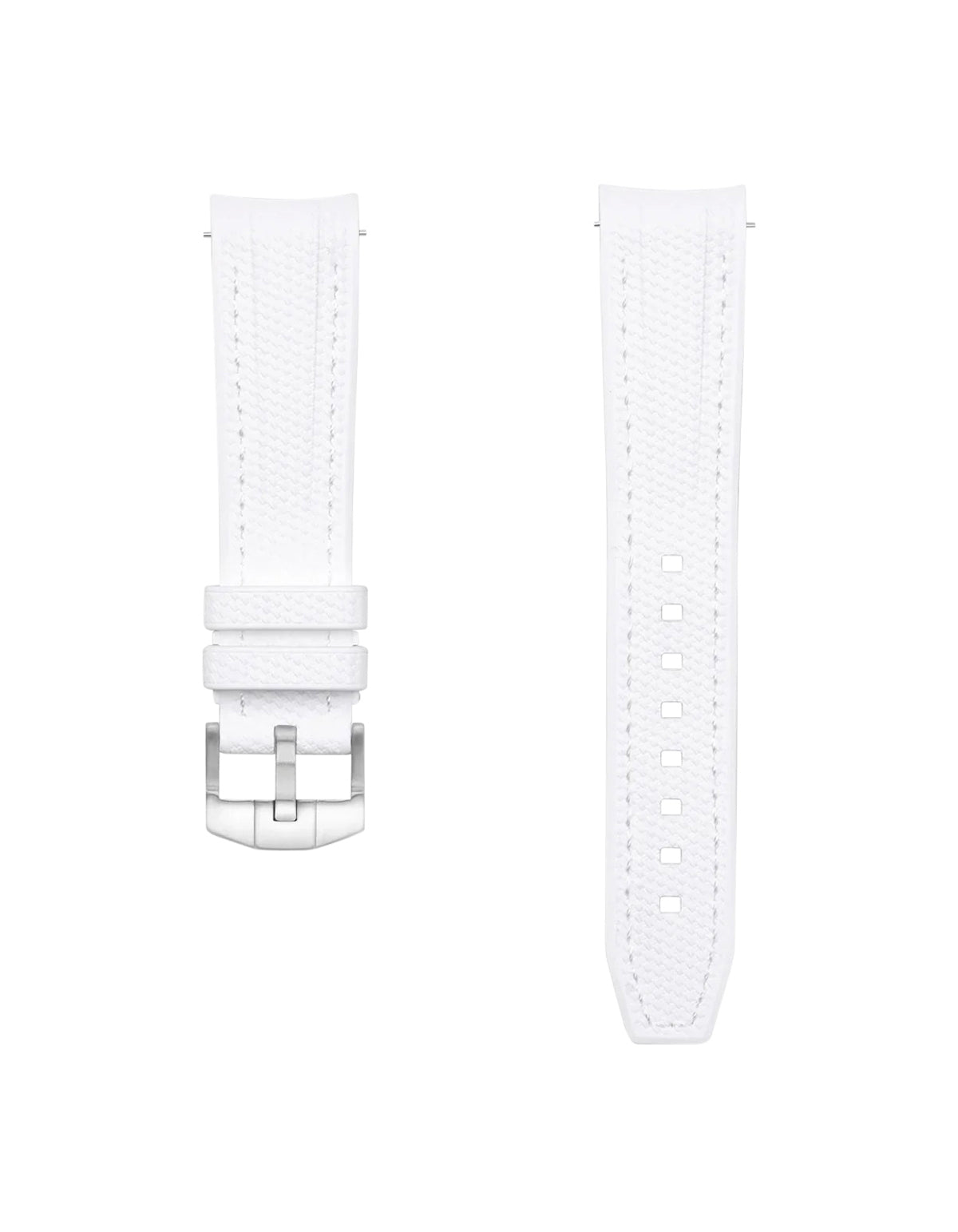 Moonswatch Vertech Rubber Strap | White