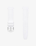 Moonswatch Curved Vertech Rubber Strap - White