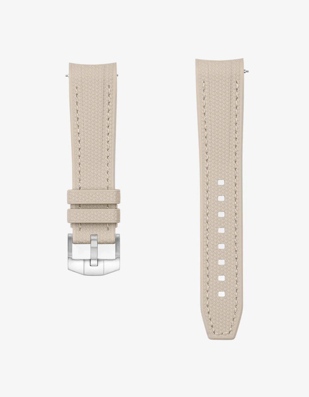 Moonswatch Curved Vertech Rubber Strap - Beige