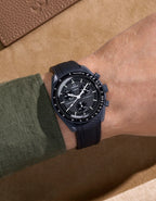 Moonswatch Curved Vertech Rubber Strap - Black