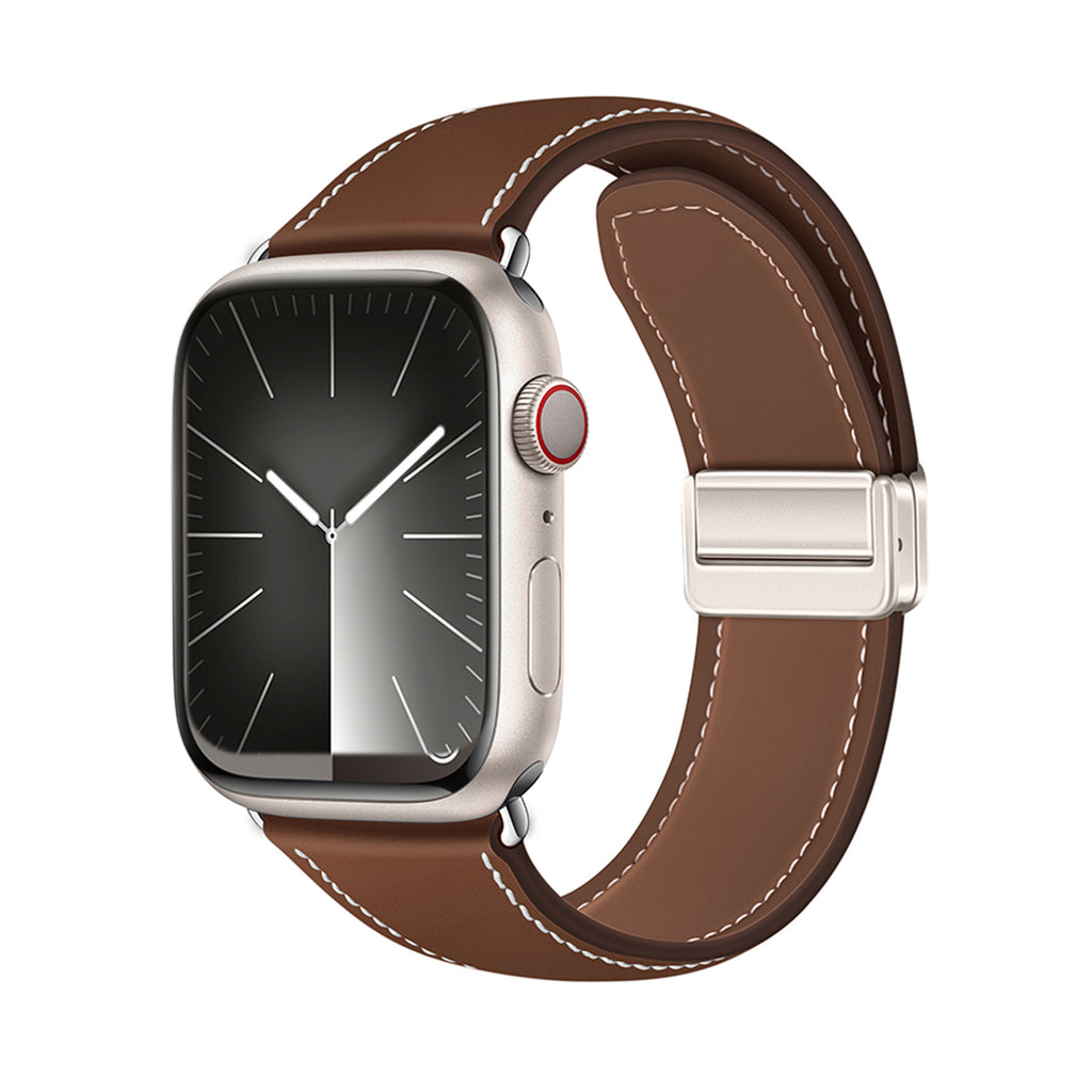 Apple Watch | Magnetic Leather Strap | Brown