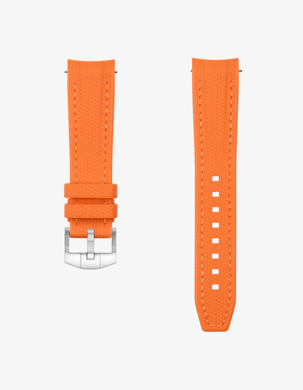 Moonswatch Curved Vertech Rubber Strap - Orange