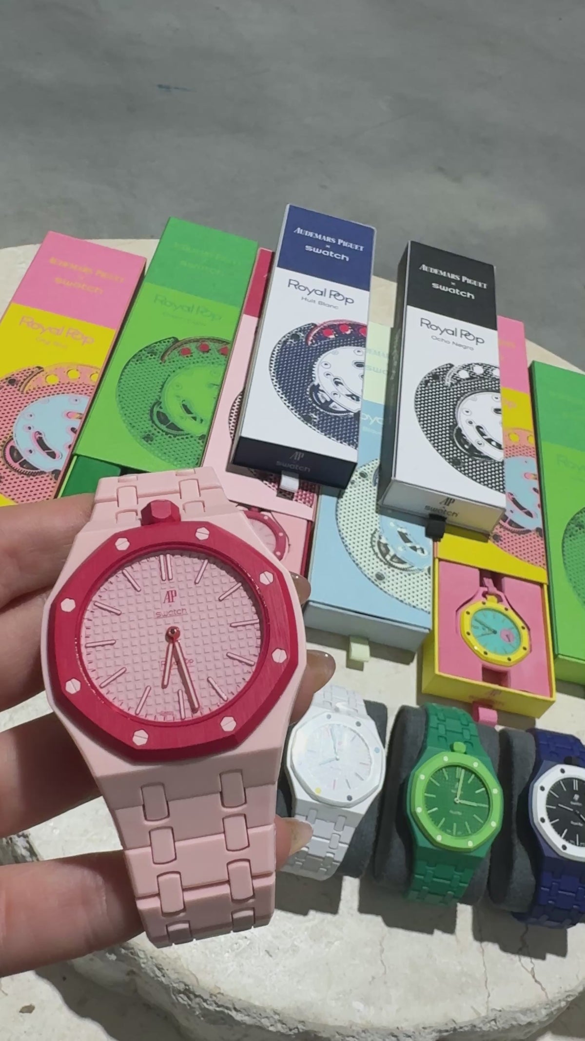 Ceramic Case & Strap | 12:00 Crown | Light Red