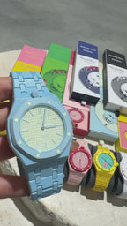 Ceramic Case & Strap | 12:00 Crown | Sky Blue
