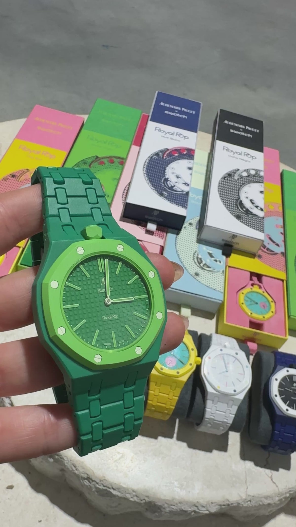Ceramic Case & Strap | 12:00 Crown | Green