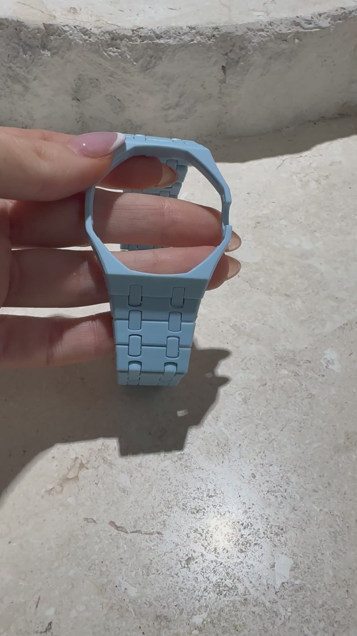 Ceramic Case & Strap | 3:00 Crown | Sky Blue