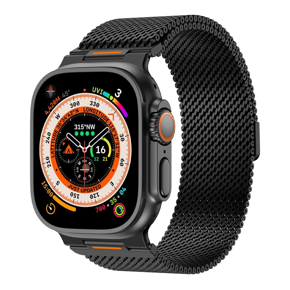 Apple Watch Stainless Steel Milanese Loop - Black