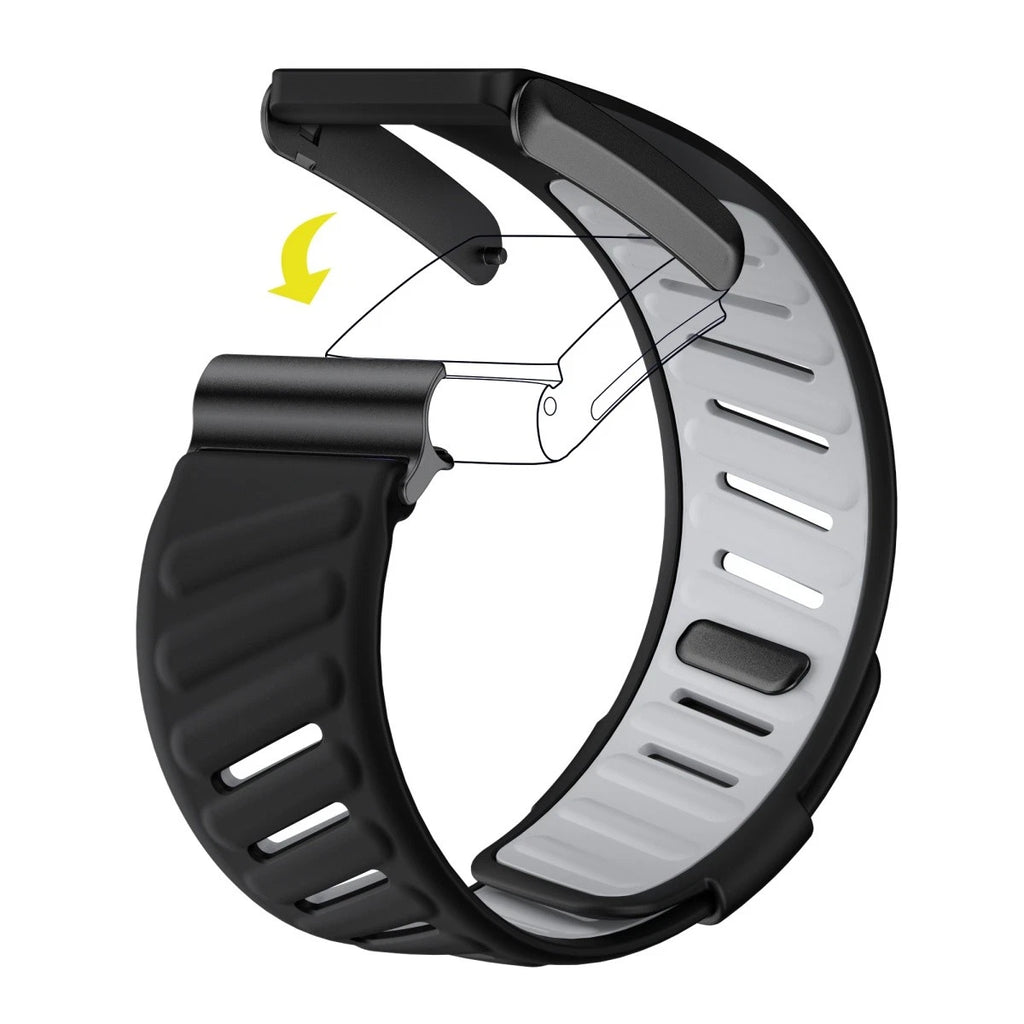 WHOOP Silicone Strap - Black & Gray