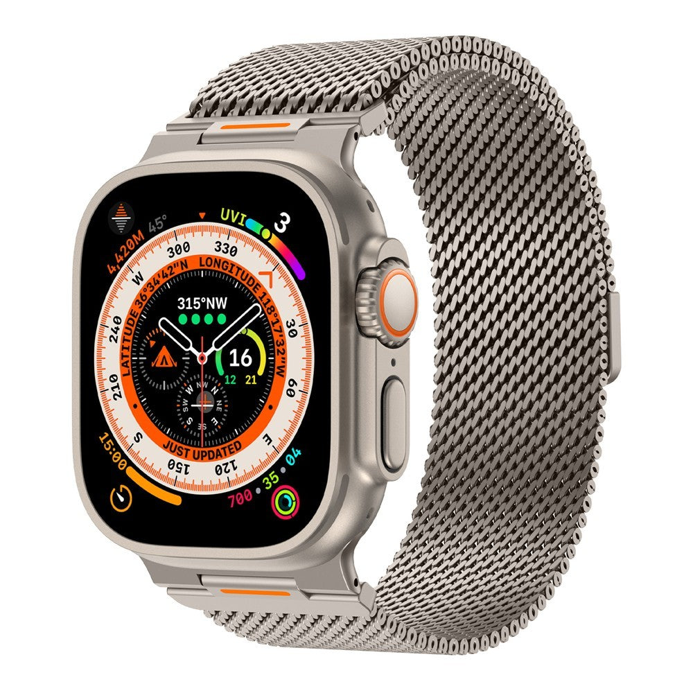 Apple Watch Stainless Steel Milanese Loop - Starlight