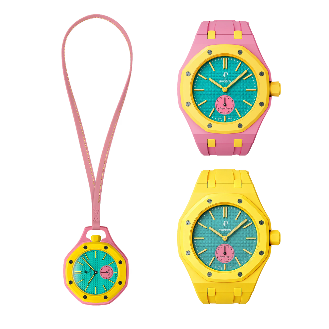 Original OTG ROZ AP x Swatch Royal Pop + Strap Bundle
