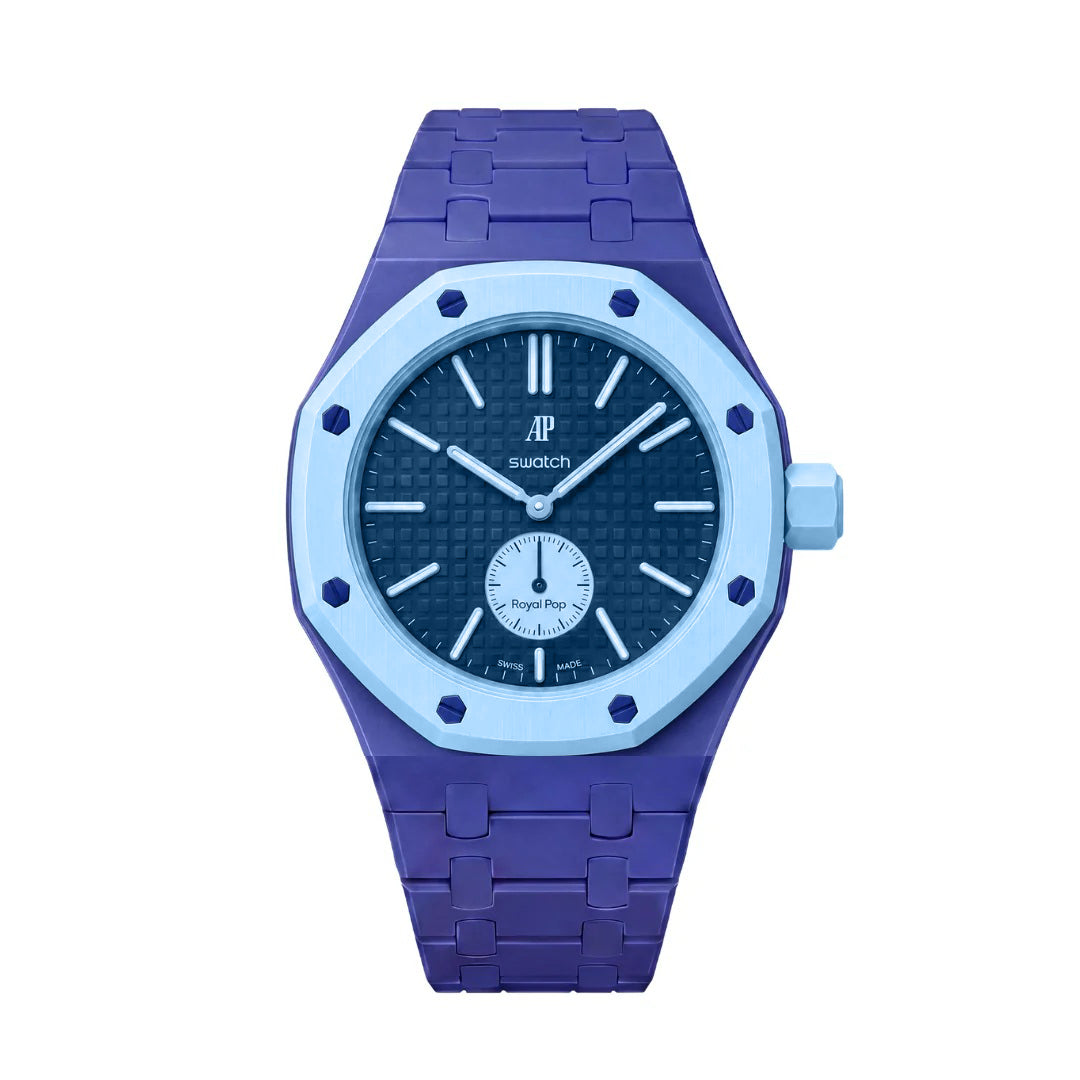 Ceramic Case & Strap | 3:00 Crown | Medium Blue
