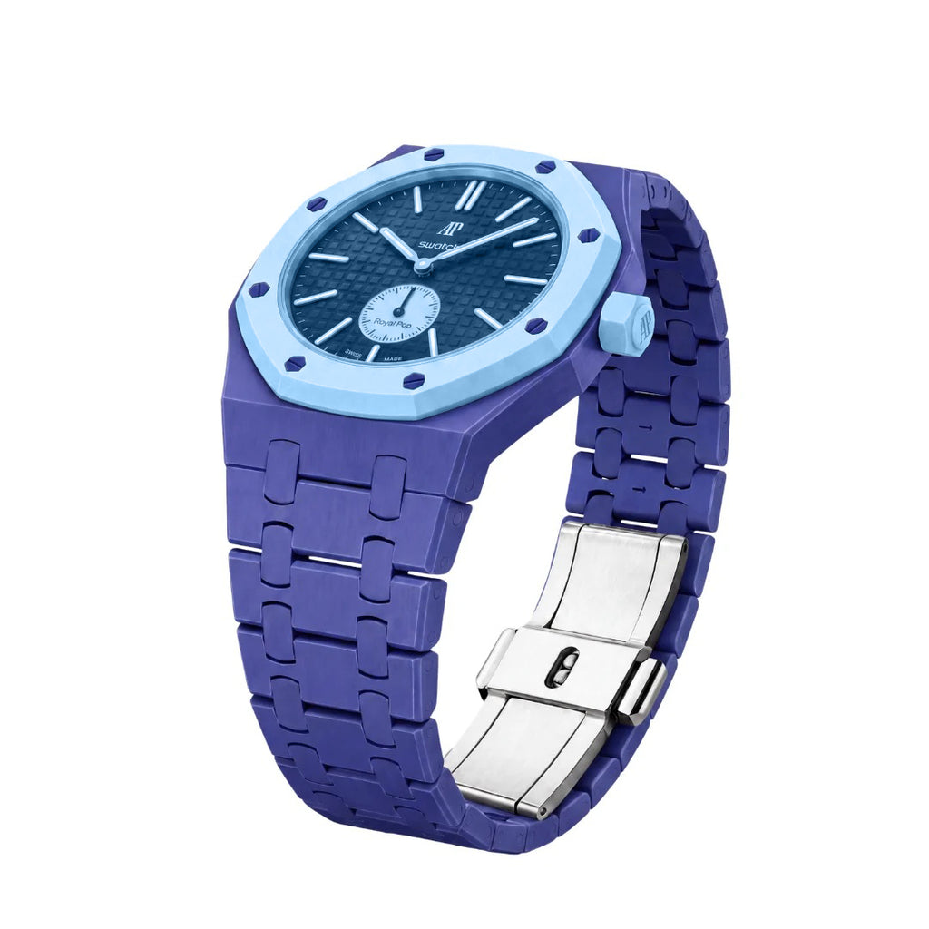 Ceramic Case & Strap | 3:00 Crown | Medium Blue