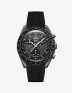 Moonswatch Curved Vertech Rubber Strap - Black