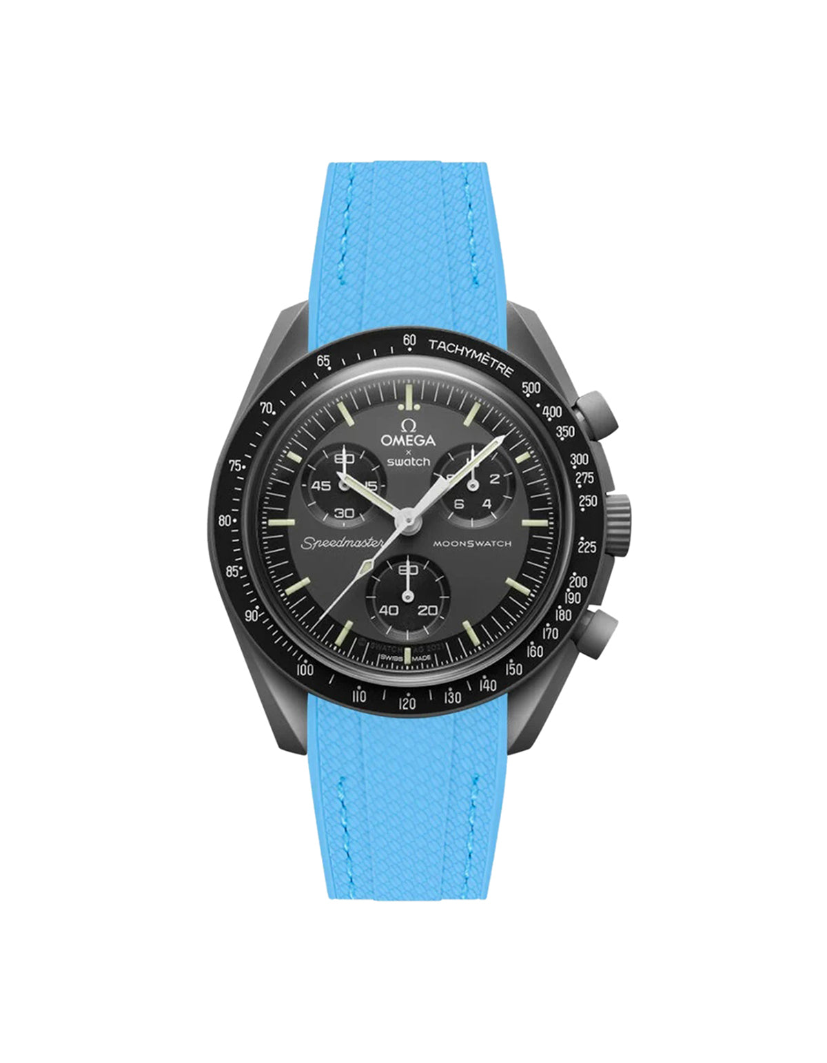 Moonswatch Vertech Rubber Strap | Blue