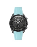 Moonswatch Vertech Rubber Strap | Turquoise