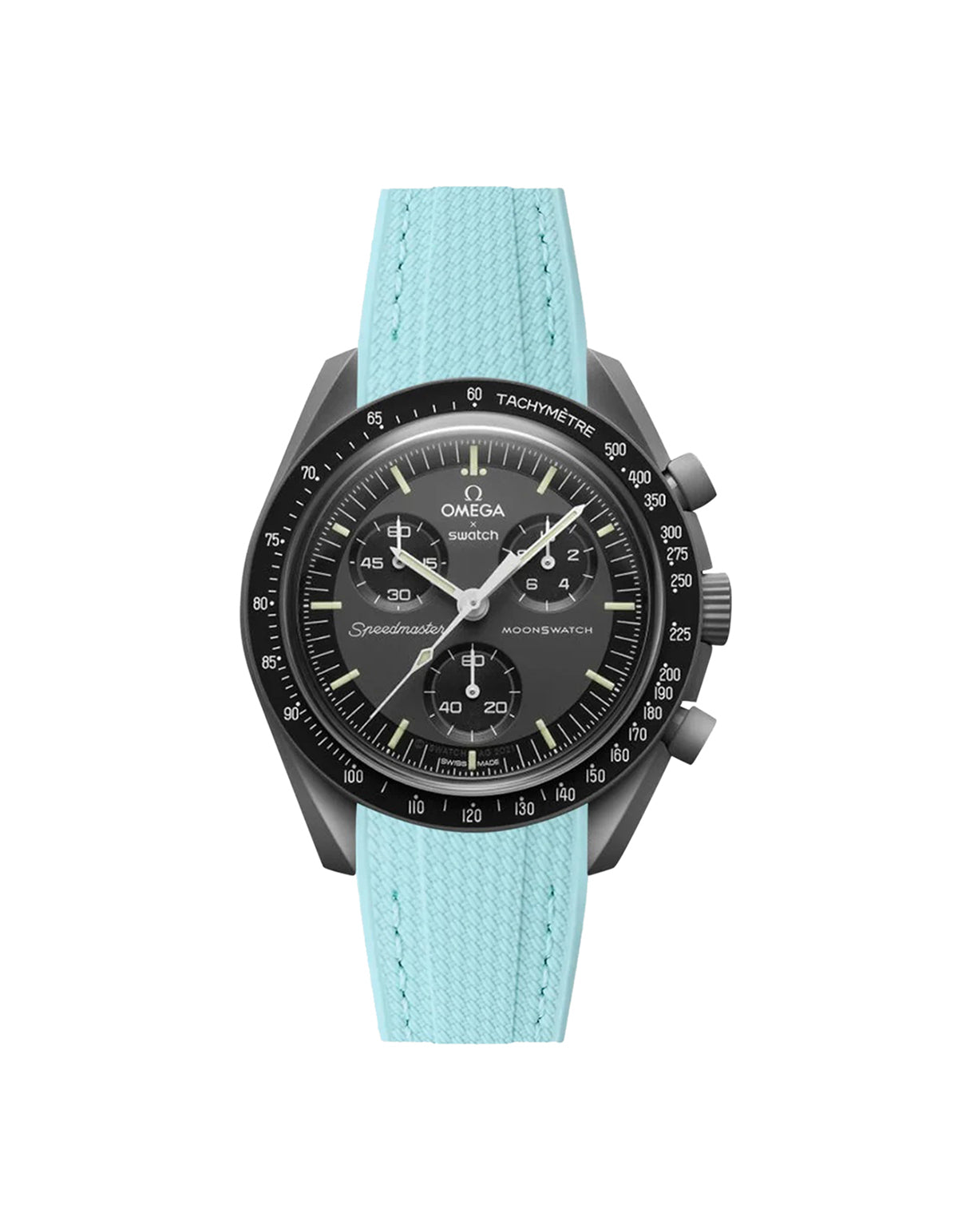 Moonswatch Vertech Rubber Strap | Turquoise