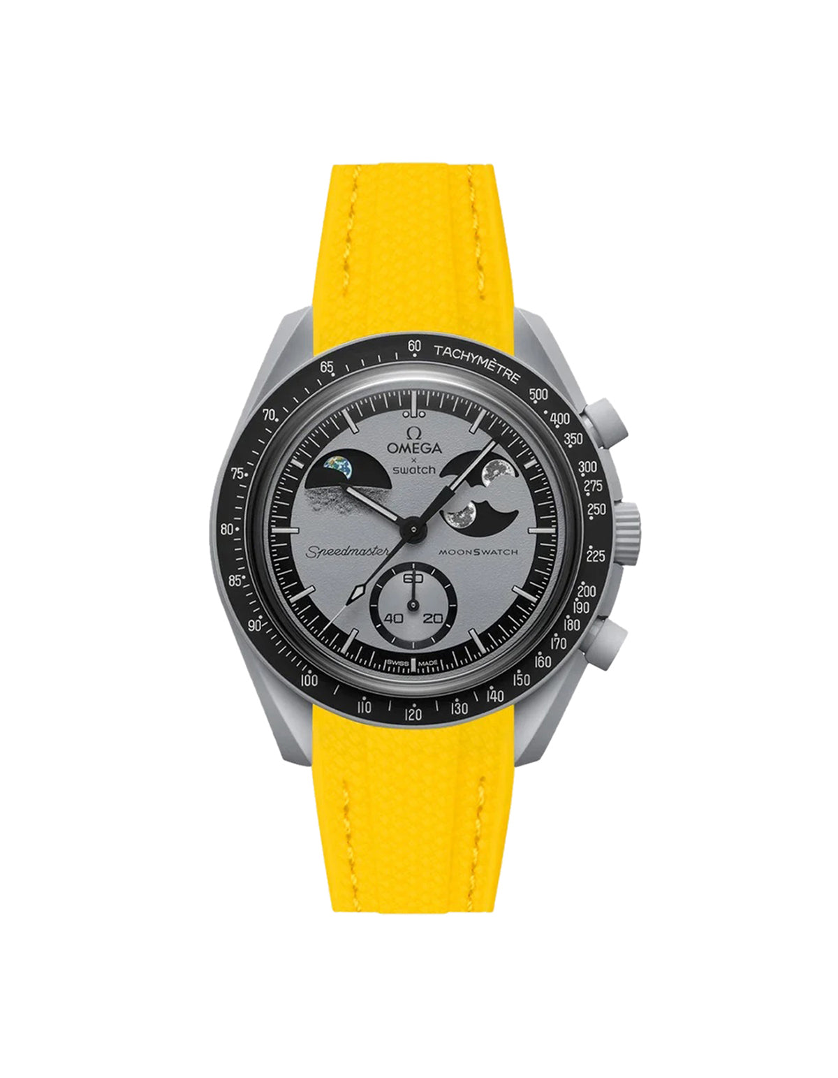 Moonswatch Vertech Rubber Strap | Yellow