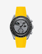 Moonswatch Curved Vertech Rubber Strap - Yellow